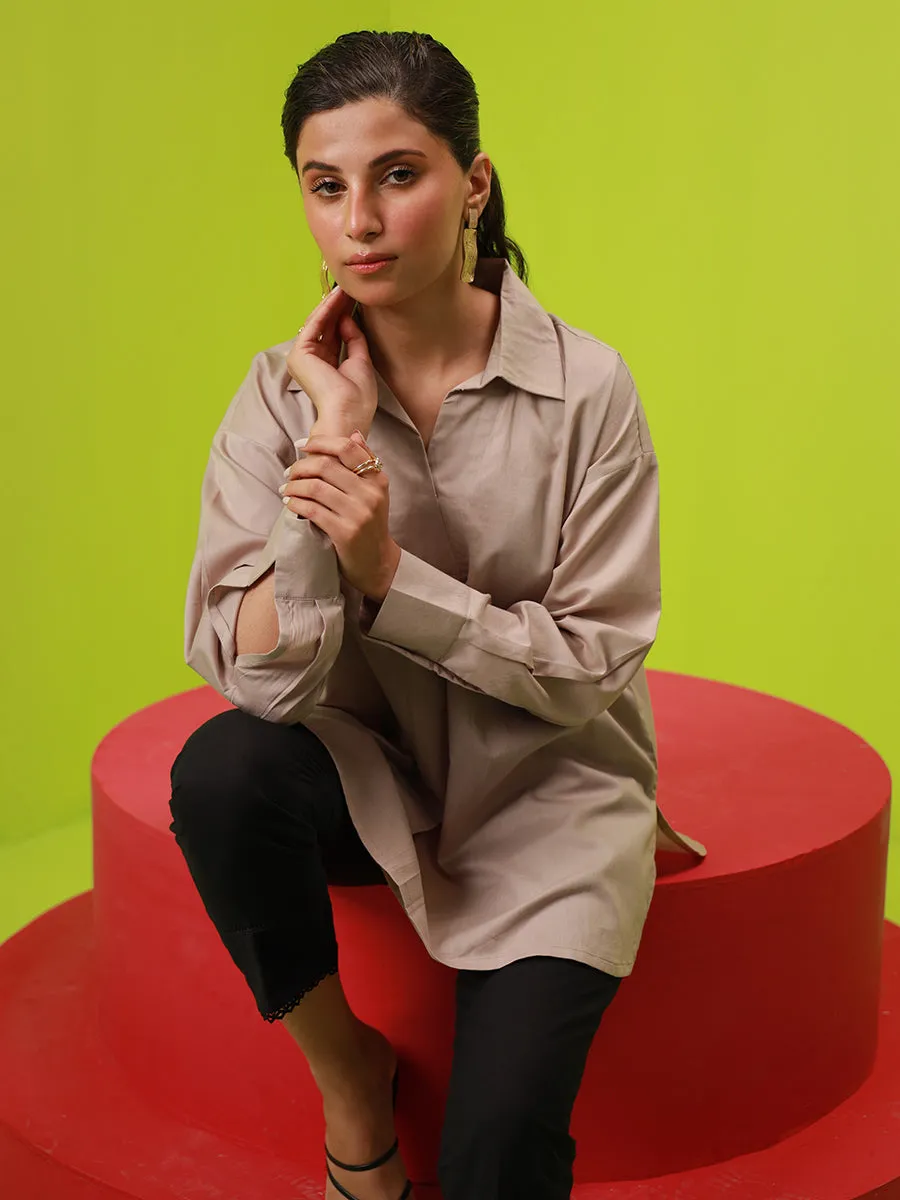 1pc - Stitched Basic Dobby Top