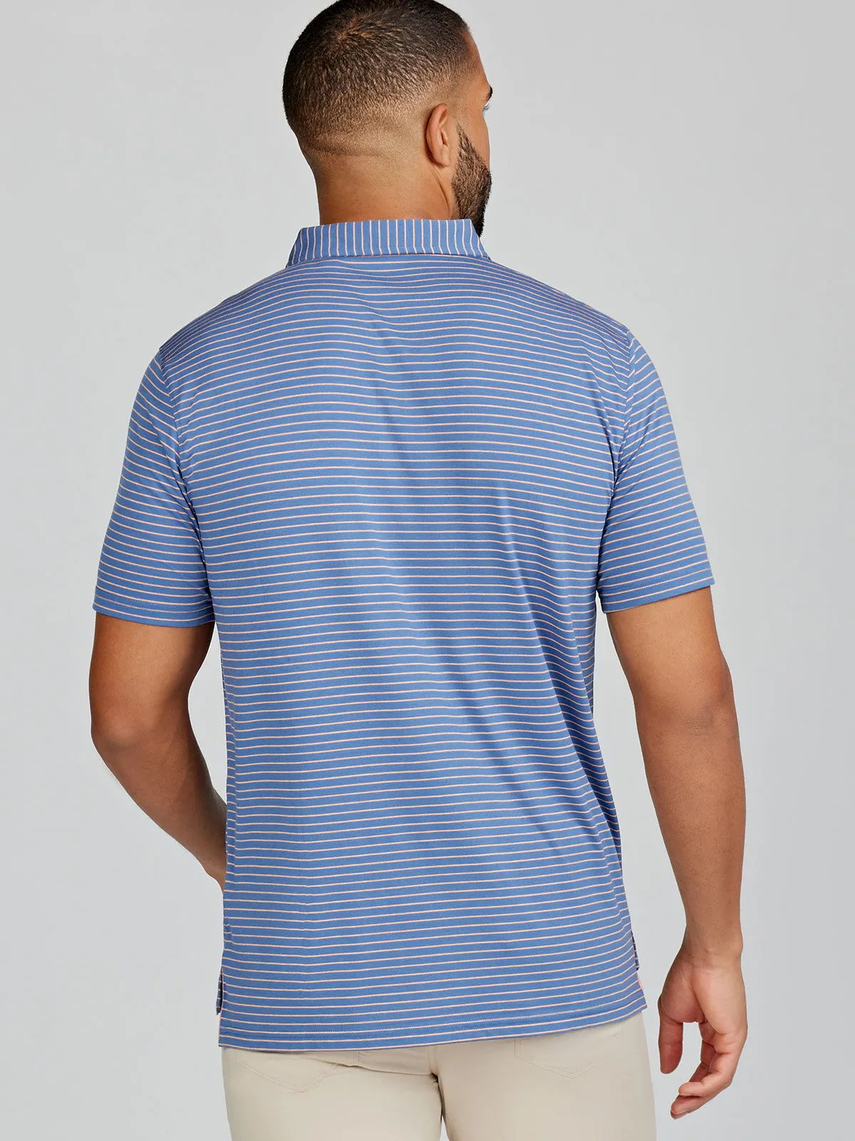 Cloud Lightweight Polo Brookline Stripe