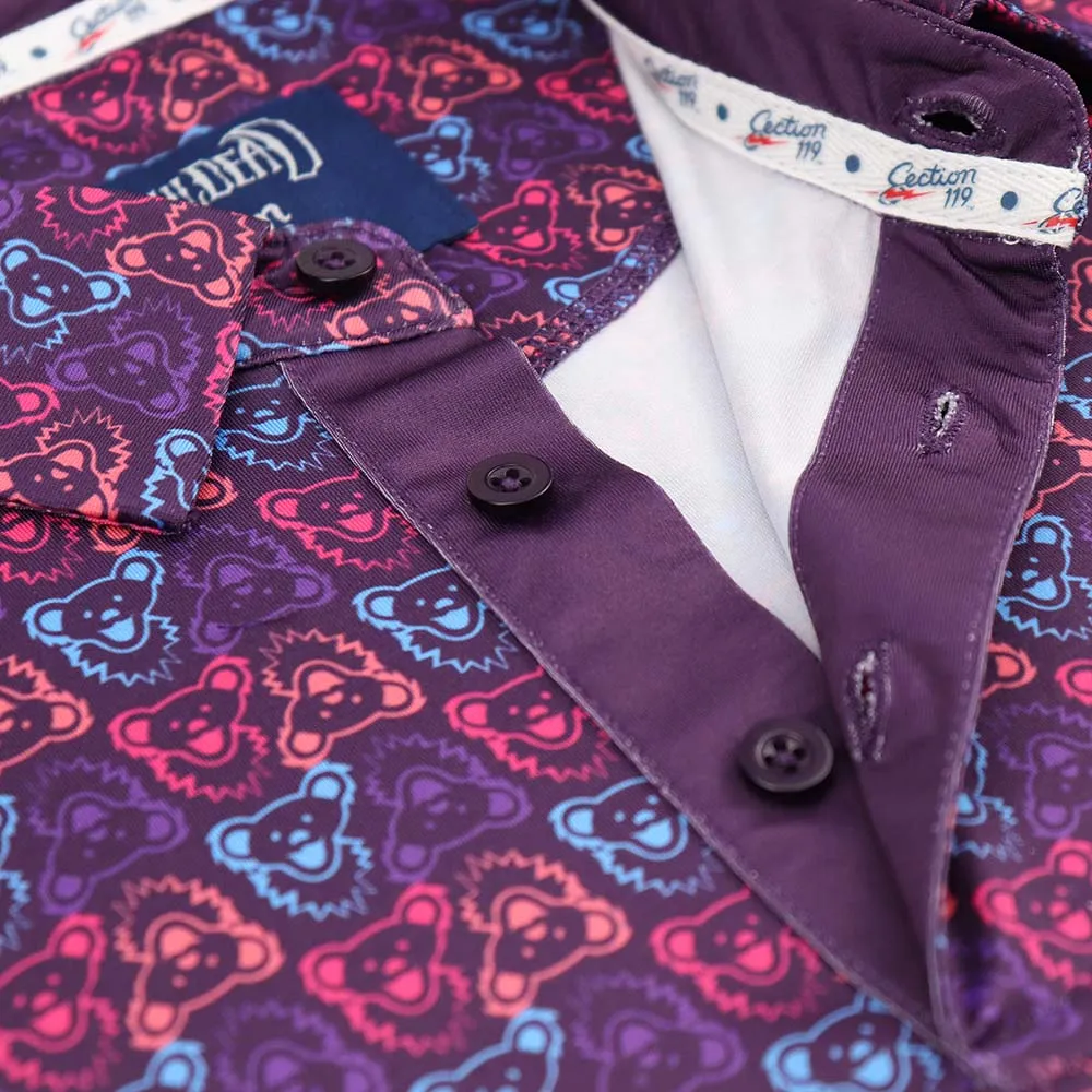 Grateful Dead | Performance Polo | Purple Bears