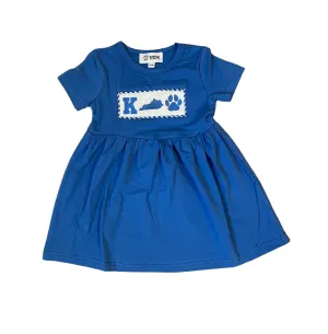 Kentucky Shape Paw Print Girls Dress